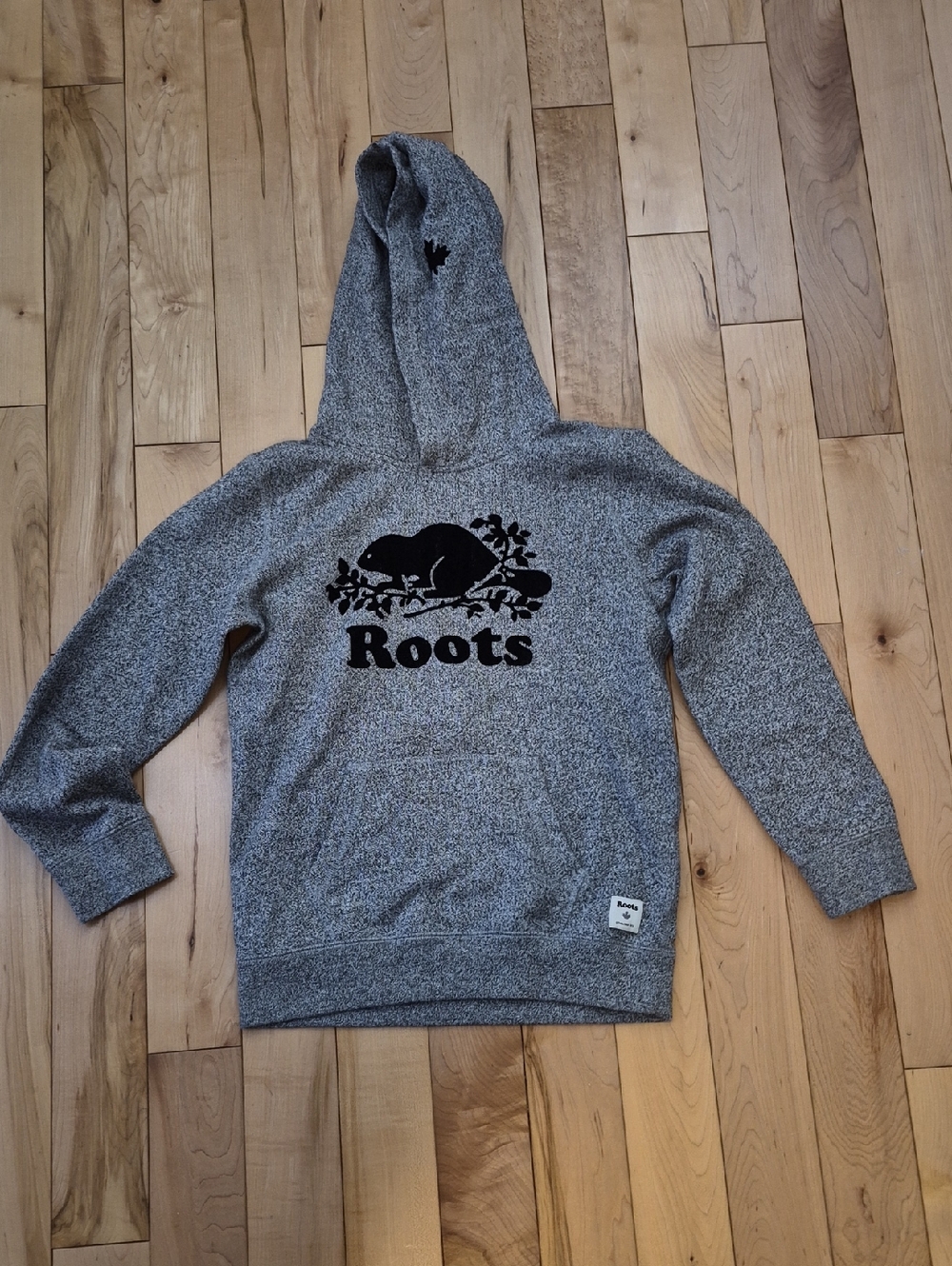 Boys Size 12 Roots Grey Hoodie